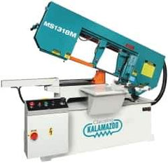 Clausing - 18-1/2 x 10-1/2" Max Capacity, Manual Variable Speed Pulley Horizontal Bandsaw - 102 to 377 SFPM Blade Speed, 230/460 Volts, 3 hp, 3 Phase - Exact Tool & Supply
