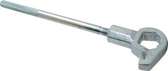 Value Collection - 1-1/4" to 1-3/4" Capacity, Adjustable Hydrant Wrench - 18" OAL, 1-1/2" Hook Pin Height - Exact Tool & Supply
