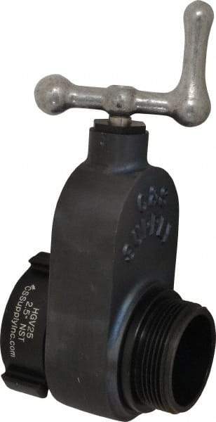 Made in USA - 2-1/2" Pipe, NST Aluminum Gate Valve - Union Bonnet - Exact Tool & Supply