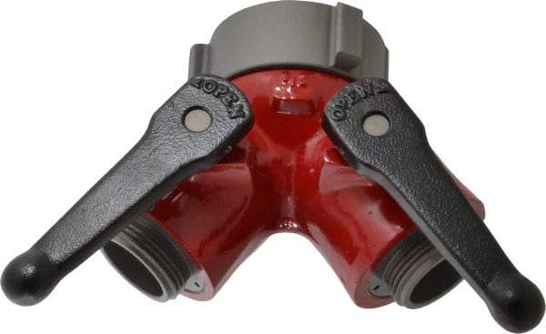 Made in USA - 2-1/2" Pipe, NST Steel WYE Gate Valve - Union Bonnet - Exact Tool & Supply
