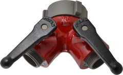 Made in USA - 2-1/2" Pipe, NST Steel WYE Gate Valve - Union Bonnet - Exact Tool & Supply