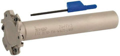 Iscar - Shank Connection, 5/32" Cutting Width, 7/16" Depth of Cut, 1-1/2" Cutter Diam, 3 Tooth Indexable Slotting Cutter - 5/8" Shank Diam, ETS-LN08 Toolholder, LNET Insert, Right Hand Cutting Direction - Exact Tool & Supply