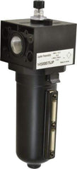 PRO-SOURCE - 3/4 NPT Port, 250 Max psi, Heavy-Duty Lubricator - Metal Bowl with Sight Glass, Aluminum Body, 240 CFM, 175°F Max, 3.62" Wide x 11.81" High - Exact Tool & Supply