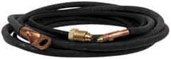 Value Collection - 12-1/2 Ft. Long, 2 Piece TIG Torch Braided Rubber Power Cable - Exact Tool & Supply