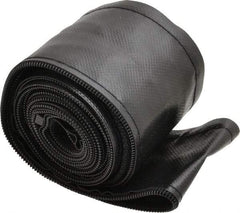 Value Collection - 10 Ft. Long x 3 Inch Wide, TIG Torch Black Heavy Duty Zippered Cable Cover - Exact Tool & Supply