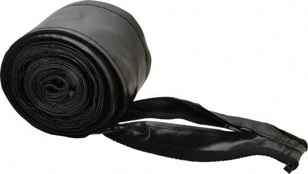 Value Collection - 22 Ft. Long x 3 Inch Wide, TIG Torch Black Zippered Cable Cover - Exact Tool & Supply