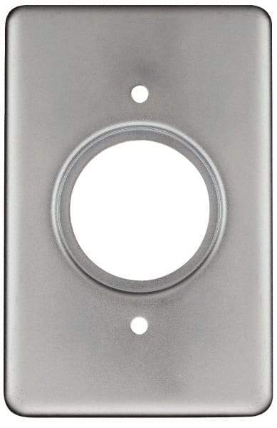 Thomas & Betts - Electrical Outlet Box Steel Device Cover - Includes Gasket - Exact Tool & Supply