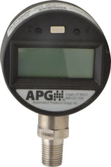 Made in USA - 2-1/2" Dial, 1/4 Thread, 0-5,000 Scale Range, Pressure Gauge - Exact Tool & Supply