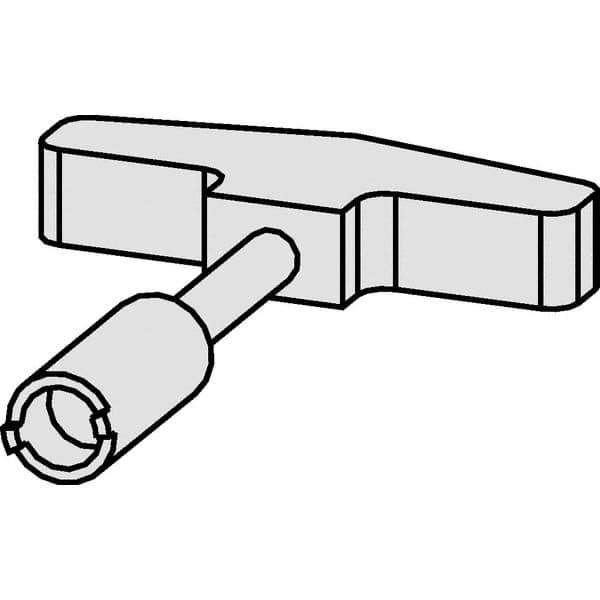 Kennametal - Rotary Tool Holder Assembly Wrench - 178mm Long, Use with HSK Holder - Exact Tool & Supply