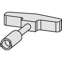Kennametal - T-Handle Driver for Indexable Tools - Coolant Supply Unit Compatible, Series HSK - Exact Tool & Supply