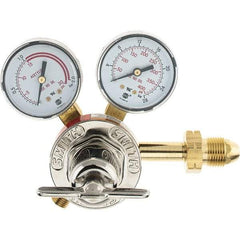 Miller-Smith - 510 CGA Inlet Connection, Male Fitting, 15 Max psi, Acetylene LP Welding Regulator - 400 Max psi Inlet - Exact Tool & Supply