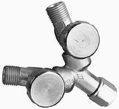 Miller-Smith - Manifold - For Oxygen Gas, 1/8 Inch Diameter, 9/16-18 Inch Thread - Exact Tool & Supply