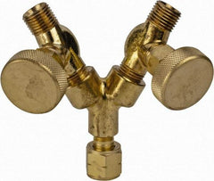 Miller-Smith - Manifold - For Fuel Gases, 1/8 Inch Diameter, 9/16-18 Inch Thread - Exact Tool & Supply