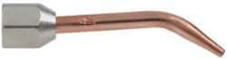 Miller-Smith - Curved Torch Tip - Tip Number 4, Hydrogen, For Use with Smith Equipment - Exact Tool & Supply
