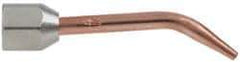 Miller-Smith - Curved Torch Tip - Tip Number 4, Hydrogen, For Use with Smith Equipment - Exact Tool & Supply