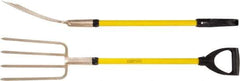 Ampco - Fork with 29" Straight Fiberglass Handle - 7" Blade Width, 4 Tines, 11-1/2" Tine Length - Exact Tool & Supply