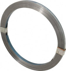 Value Collection - 1 Piece, 75 Ft. Long x 1/2 Inch Wide x 0.025 Inch Thick, Roll Shim Stock - Spring Steel - Exact Tool & Supply