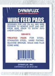 Dynaflux - Treated Wire Feed Pads - For Use with All Size MIG Wire - Exact Tool & Supply
