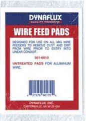 Dynaflux - Untreated Wire Feed Pads - For Use with All Size MIG Wire - Exact Tool & Supply