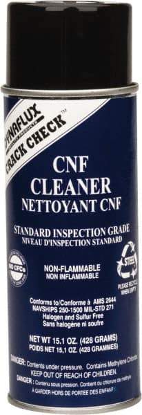 Dynaflux - Crack Detection NDT Nonflamable Cleaner - 16 Ounce Aerosol Can - Exact Tool & Supply