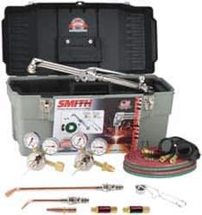 Miller-Smith - 8 Inch Cutting Capacity, 40,125 BTU and HR Max Heating Capacity, 1/2 Inch Welding Capacity, Oxygen and Acetylene Torch Kit - American Classic Cutting, Welding and Heating Outfit - Exact Tool & Supply
