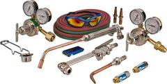 Miller-Smith - 6 Inch Cutting Capacity, 40,125 BTU and HR Max Heating Capacity, 1/8 Inch Welding Capacity, Oxygen and Acetylene Torch Kit - American Classic Cutting, Welding and Heating Outfit - Exact Tool & Supply