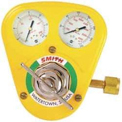 Miller-Smith - 540 CGA Inlet Connection, B R/H Fitting, 175 Max psi, Oxygen Welding Regulator - 9/16-18 Thread, Right Hand Rotation - Exact Tool & Supply