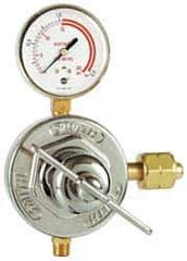 Miller-Smith - C Size & CGA 24 7/8-14 RH Inlet Connections, B CGA 24 & 9/16-18 RH Fitting, 175 Max psi, Oxygen Welding Regulator - B CGA 24 9/16-18 RH Thread, 200 psig/14 Bar Max psi Inlet, Right Hand Rotation - Exact Tool & Supply