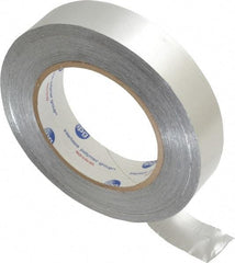 Intertape - 1" x 60 Yds Silver Foil Tape - 6.1 mil, Acrylic Adhesive, Aluminum Foil Backing, 29 Lb/ln Tensile Strength, -29.2°F to 203°F, Series ALF300 - Exact Tool & Supply