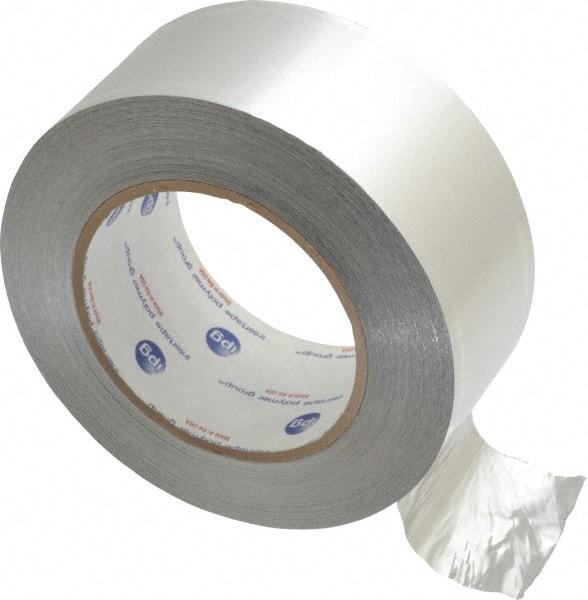 Intertape - 2" x 60 Yds Silver Foil Tape - 5 mil, Acrylic Adhesive, Aluminum Foil Backing, 28 Lb/ln Tensile Strength, -29.2°F to 325°F, Series ALF300 - Exact Tool & Supply