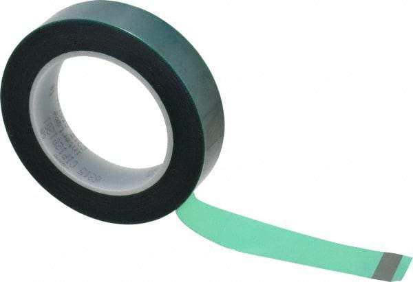 Intertape - 1" Wide x 72 Yd Long Green Polyester Film Masking Tape - Series 6215, 3.4 mil Thick, 50 In/Lb Tensile Strength - Exact Tool & Supply