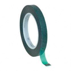 Intertape - 1/2" Wide x 72 Yd Long Green Polyester Film Masking Tape - Series 6215, 3.4 mil Thick, 50 In/Lb Tensile Strength - Exact Tool & Supply