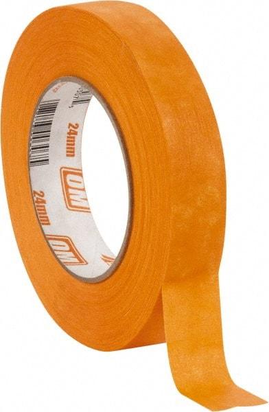 Intertape - 1" Wide x 60 Yd Long Orange Paper Masking Tape - Series Orange Mask, 7.3 mil Thick, 23 In/Lb Tensile Strength - Exact Tool & Supply