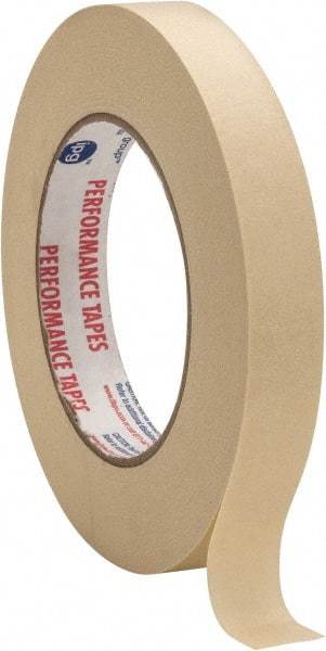 Intertape - 3/4" Wide x 60 Yd Long White Paper Masking Tape - Series PG49, 6.7 mil Thick, 24 In/Lb Tensile Strength - Exact Tool & Supply