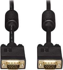 Tripp-Lite - 15' Long, HD15/HD15 Computer Cable - Black, Male x Male - Exact Tool & Supply