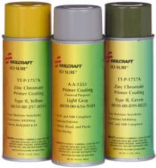 Ability One - Primers; Type: Aerosol Primer ; Color: Green ; Color Family: Green ; Finish: Flat ; Quick-Drying: Yes ; Tack-free Dry Time (Minutes): 30 - Exact Tool & Supply