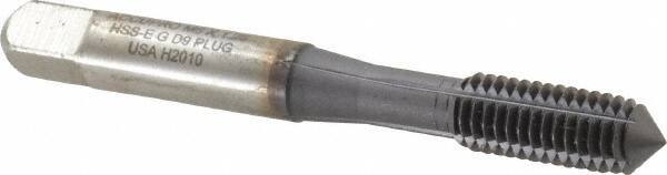 Accupro - M8x1.25 Metric Coarse D9 Thread Limit Plug Thread Forming Tap - Powdered Metal High Speed Steel, TiCN Finish, 2-23/32" OAL - Exact Tool & Supply