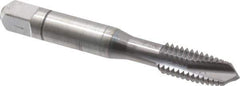 Accupro - 3/8-16 UNC, 3 Flute, TiCN Finish, Powdered Metal Spiral Point Tap - Plug Chamfer, Right Hand Thread, 2-15/16" OAL, 3B Class of Fit - Exact Tool & Supply