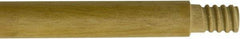 O-Cedar - 60 x 1" Wood Squeegee Handle - Threaded Connection, Tan - Exact Tool & Supply