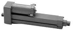 Duff-Norton - 12" Stroke Len, 25% Duty Cycle, 12 Volt, Linear Electromechanical Actuator with Limit Switch - DC Input, 0.5" per Second, 100 Lb Capacity - Exact Tool & Supply