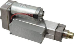 Duff-Norton - 4" Stroke Len, 25% Duty Cycle, 12 Volt, Linear Electromechanical Actuator with Limit Switch - DC Input, 0.5" per Second, 100 Lb Capacity - Exact Tool & Supply