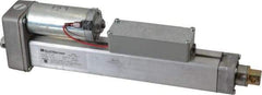 Duff-Norton - 8" Stroke Len, 25% Duty Cycle, 12 Volt, Linear Electromechanical Actuator with Limit Switch - DC Input, 0.5" per Second, 100 Lb Capacity - Exact Tool & Supply