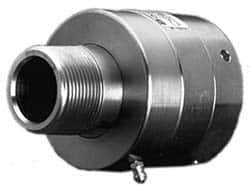 Duff-Norton - 2 NPT Right Hand Rotor Thread, 120" Body Length, Single Ball Bearing, High Pressure, Rotary Union - 80 Max RPM, 2,900 Max psi - Exact Tool & Supply