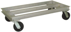 Value Collection - 2,000 Lb Capacity Aluminum Welded Aluminum Dolly - 36" Long x 21" Wide x 11" High, 6" Wheels - Exact Tool & Supply