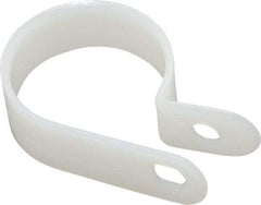 Value Collection - 27.28mm Bundle Diam, 0.181" Hole, Nylon Clamp - White - Exact Tool & Supply