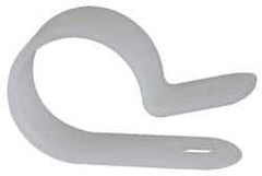 Value Collection - 19.9mm Bundle Diam, 0.181" Hole, Nylon Clamp - White - Exact Tool & Supply