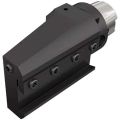 Iscar - 138mm Head Length, Modular Grooving Blade Holder Head - Left Hand Cut, System Size HSK A63WH, Through Coolant, Series ExchangeableHeads - Exact Tool & Supply