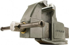 Wilton - 4" Jaw Width, 4" Opening Capacity, 2-1/4" Throat Depth, Steel Swivel Bench Vise - Bolt Down Base Attachment - Exact Tool & Supply