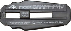 Jonard Tools - 30 to 20 AWG Capacity Precision Wire Stripper - ESD Safe Polycarbonate Handle - Exact Tool & Supply