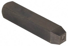 Made in USA - 3/16" Character Size, 5 Character, Heavy Duty Individual Steel Stamp - Steel, Number - Exact Tool & Supply